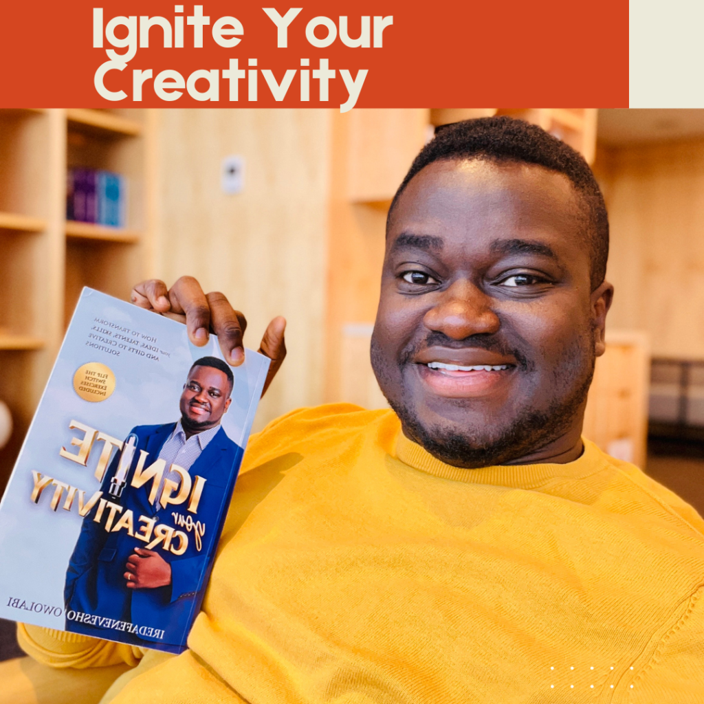 Holding Ignite Your Creatvity Book